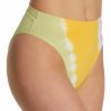 Swimwear * | Sales L Space Daisy Diamond Frenchi Hi Cut Leg Swim Bottom Htfrb20 Kiwi/Marigold/Mauve