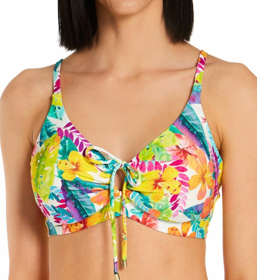 Sunsets * | Closeout Sale Sunsets Tropical Adventure Kauai Keyhole Swim Top 54Ta Tropicaladventure