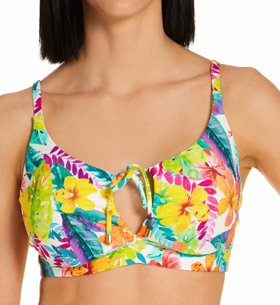 Sunsets * | Closeout Sale Sunsets Tropical Adventure Kauai Keyhole Swim Top 54Ta Tropicaladventure