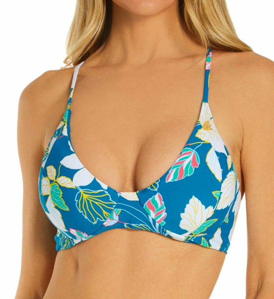 Swim Systems * | Less Expensive Swim Systems Beach Botanicals Maya Underwire Swim Top T516Bb Beachbotanicals