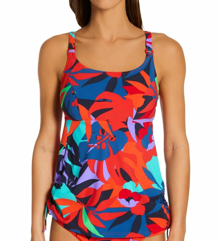 Swimwear * | Closeout Sale Anita Happy Tropical Kimba Tankini Swim Top 6588-1 Original