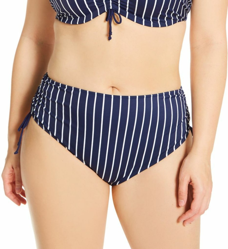 Swimwear * | Excellent Elomi Plain Sailing Adjustable Brief Swim Bottom Es7277 Midnightstripe