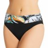 Fantasie * | Shop New Fantasie Bamboo Grove Fold Brief Swim Bottom Fs1677 Jet