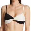 Swimwear * | Exclusive Design L Space Color Block Ringo Swim Top Cbrit21 Black/Cream