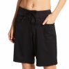 Swimwear * | Flash Sale Leilani Boardshorts Surf City Short 10 Inch Swim Bottom A720099L Black