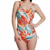 Fantasie * | Excellent Fantasie Bamboo Grove Underwire V-Neck One Piece Swimsuit Fs1630 Jet