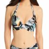 Fantasie * | Best Sale Fantasie Bamboo Grove Underwire Halter Bikini Swim Top Fs1604 Jet