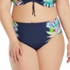 Swimwear * | Best Sale Elomi Pina Colada Mid Brief Swim Bottom Es7264 Midnight