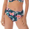 Fantasie * | Reliable Quality Fantasie Port Maria Deep Gathered Brief Swim Bottom Fs6897 Ink