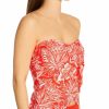 Swimwear * | Flash Sale Vince Camuto Riviera Dei Fiori Draped Bandini Swim Top V81516 Poppy