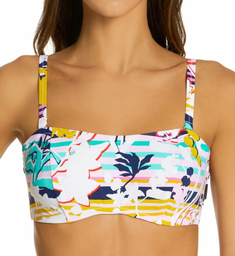 Swimwear * | Closeout Sale Anita Miami Stripes Bella Convertible Underwire Swim Top 8740-1 Original