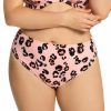 Swimwear * | Special Elomi Kambuku Mid Rise Brief Swim Bottom Es0272 Pink