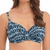 Fantasie * | Discount Fantasie Kotu Underwire Gathered Full Cup Bikini Swim Top Fs7010 Ink