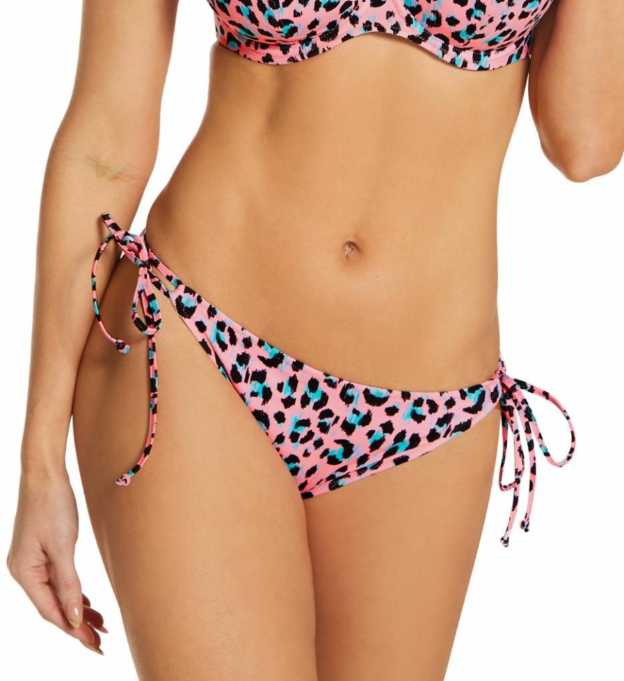 Freya * | Closeout Sale Freya Cala Fiesta Tie Side Bikini Brief Swim Bottom As0975 Leopard