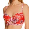 Swimwear * | Exclusive Design Pour Moi Horizon Padded Underwire Tie Swim Top 18400 Red/White