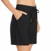 Swimwear * | Shop New Jantzen Sporty Solids 7 Inch Swim Board Shorts 21222H Black