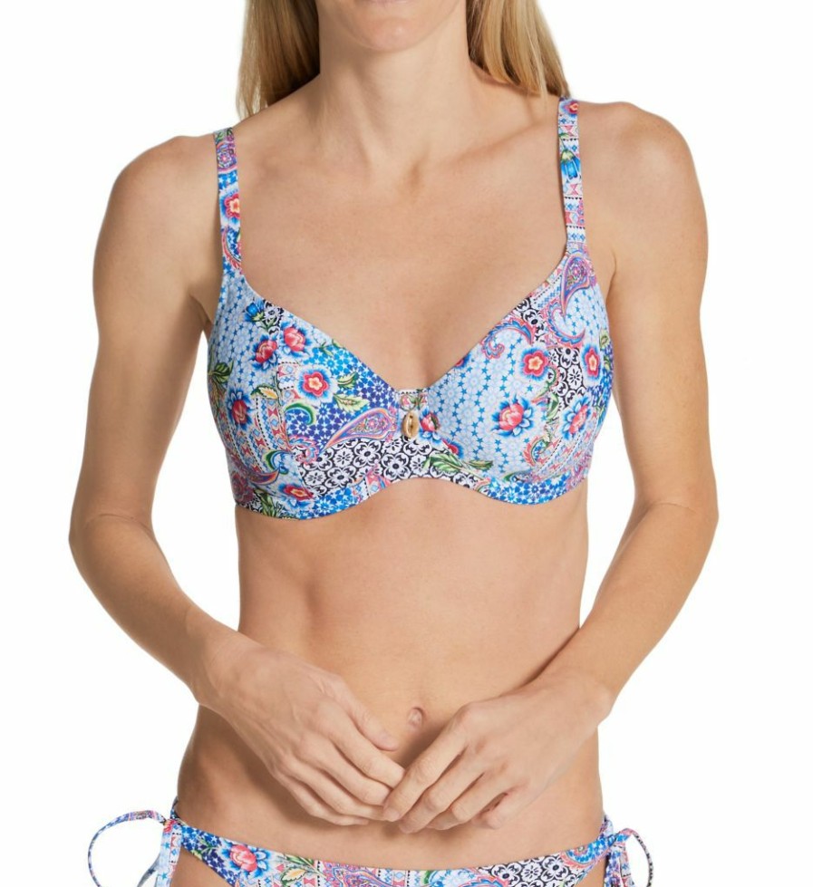 Freya * | Discount Freya Boho Breeze Underwire Plunge Bikini Swim Top As2302 Multi