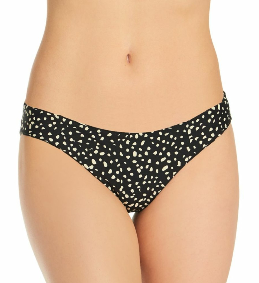 Swim Systems * | Discount Swim Systems Black Sand Ellie Reversible Tab Side Swim Bottom B309Bs Blacksand