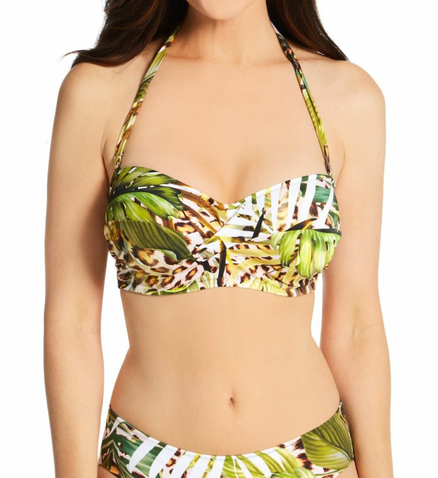 Fantasie * | 100% Guarantee Fantasie Kabini Oasis Underwire Twist Bandeau Swim Top Fs2109 Multi