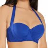 Swimwear * | Flash Sale Pour Moi Soleil Padded Underwire Multiway Longline Swim Top 182262 Cobalt