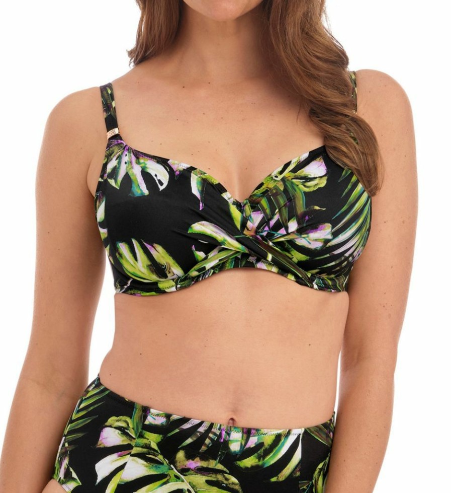 Fantasie * | Discount Fantasie Palm Valley Underwire Wrap Front Bikini Swim Top Fs6760