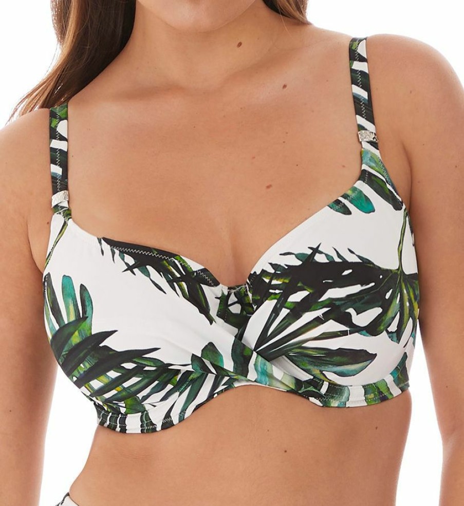 Fantasie * | Discount Fantasie Palm Valley Underwire Wrap Front Bikini Swim Top Fs6760