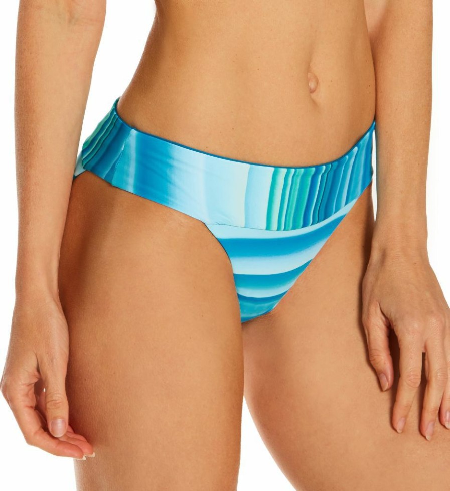 Swim Systems * | Exclusive Design Swim Systems Ocean Oasis Bliss Reversible Banded Swim Bottom B308Oo Oceanoasis