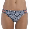 Swimwear * | Online Discount La Blanca Mandala Dream Side Shirred Hipster Swim Bottom Lb1Jb96 Indigo