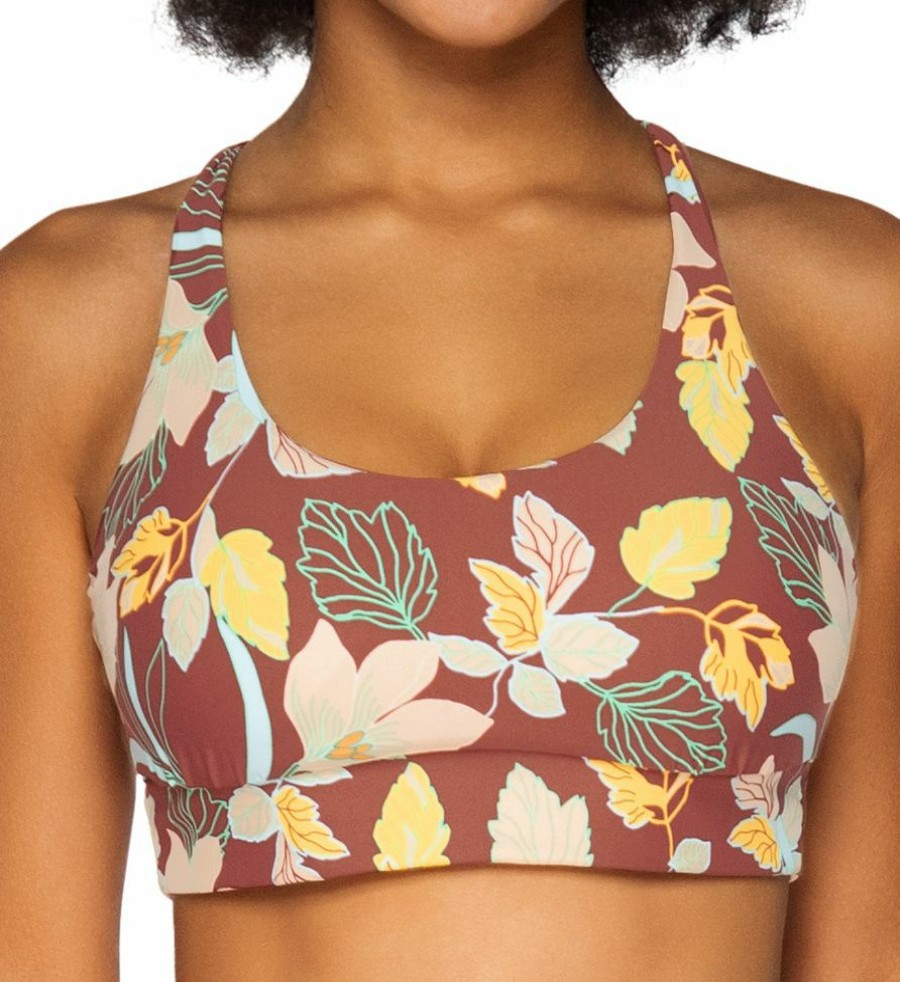 Swim Systems * | Less Expensive Swim Systems Desert Blooms Teagan Tank Swim Top T532Db Desertblooms