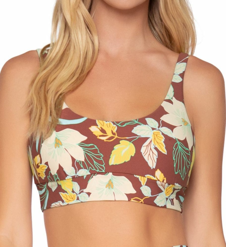 Swim Systems * | Less Expensive Swim Systems Desert Blooms Teagan Tank Swim Top T532Db Desertblooms