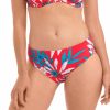 Fantasie * | Online Discount Fantasie Santos Beach Mid Rise Brief Swim Bottom Fs1172 Pomegranate