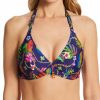 Swimwear * | Closeout Sale Lise Charmel La Precieuse Halter Swim Top Fbb3235 Navyprecieux