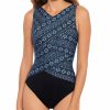 Swimwear * | Online Discount Miraclesuit Pailette Brio One Piece Swimsuit 6537553 Multi