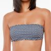 Swimwear * | Online Discount Sanctuary Native Daisy Reversible Bandeau Swim Top Nd21105 Black