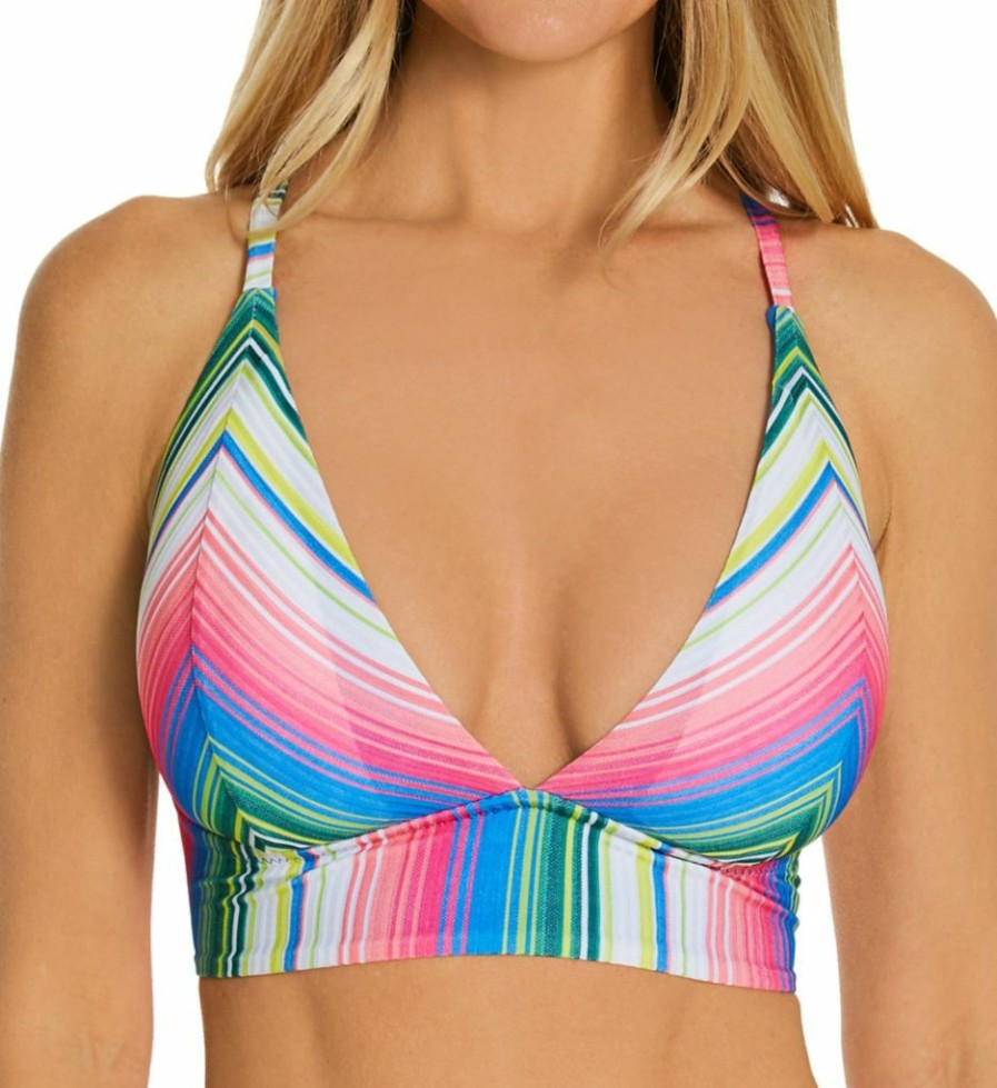 Swimwear * | Special Becca Santa Catarina Skyler Halter Swim Top 143107 Multi