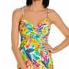 Sunsets * | 100% Guarantee Sunsets Tropical Adventure Crossroads Tankini Swim Top 79Ta Tropicaladventure