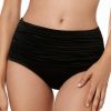 Swimwear * | Flash Sale Miraclesuit Solid Norma-Jean Retro Brief Swim Bottom 6518611 Black