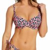 Freya * | Special Freya Cala Fiesta Underwire Plunge Bikini Swim Top As0902 Leopard