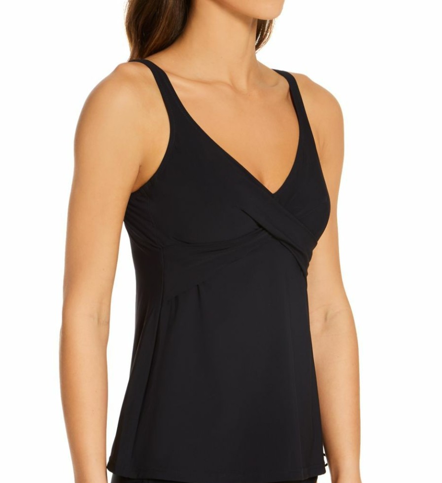 Swimwear * | Less Expensive Anita Mix & Match Maily Underwire Tankini Swim Top 8880-1 Black