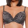 Swimwear * | Closeout Sale Sanctuary Here Kitty Kitty Underwire Swim Top Hk21303 Black