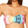 Swimwear * | New Bleu Rod Beattie Good Vibrations Bandeau Molded Swim Top V21153 Multi