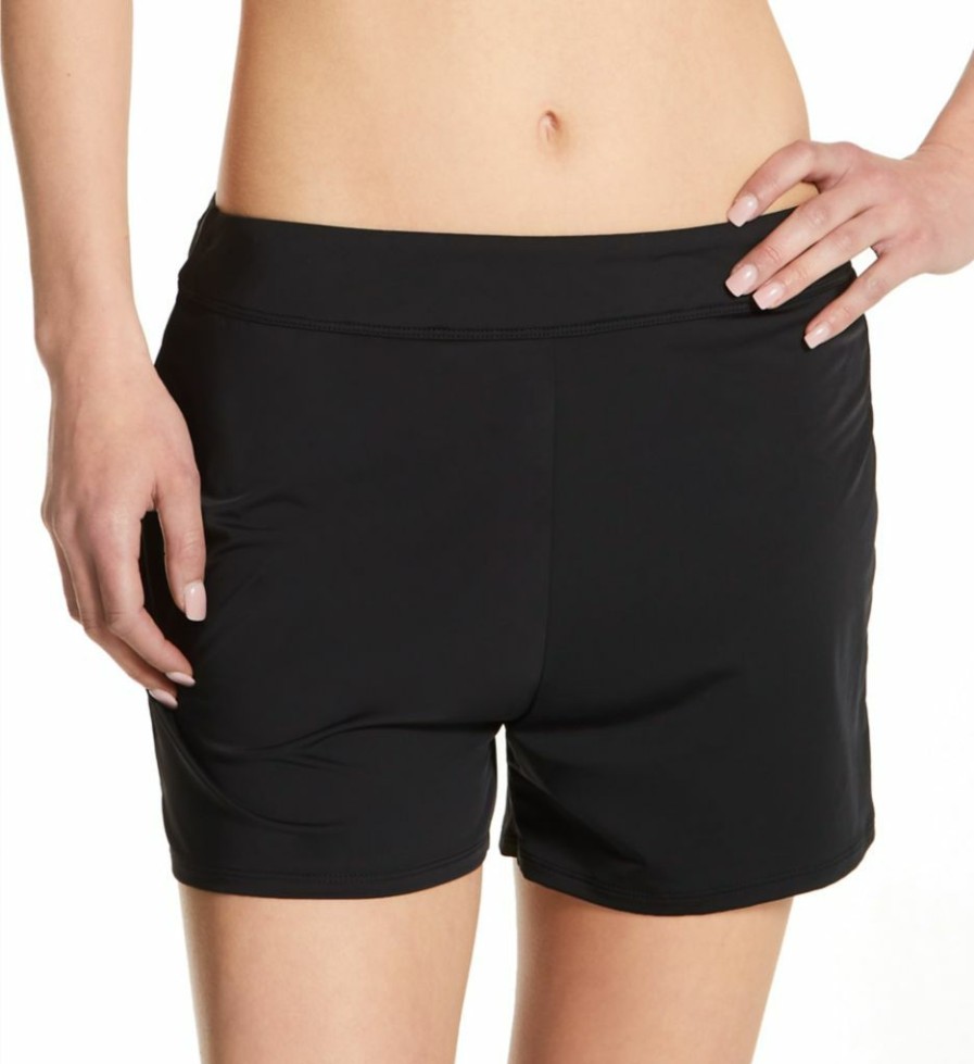 Swimwear * | Sales Jantzen Solids Swim Short 21351H Black