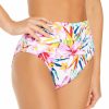 Swimwear * | Flash Sale Bleu Rod Beattie Beachy Keen Shirred High Waist Swim Bottom B21915 Multi