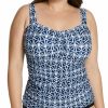 Swimwear * | Excellent Profile By Gottex Nomad Plus Size Tankini Swim Top N1W18 Seagreen