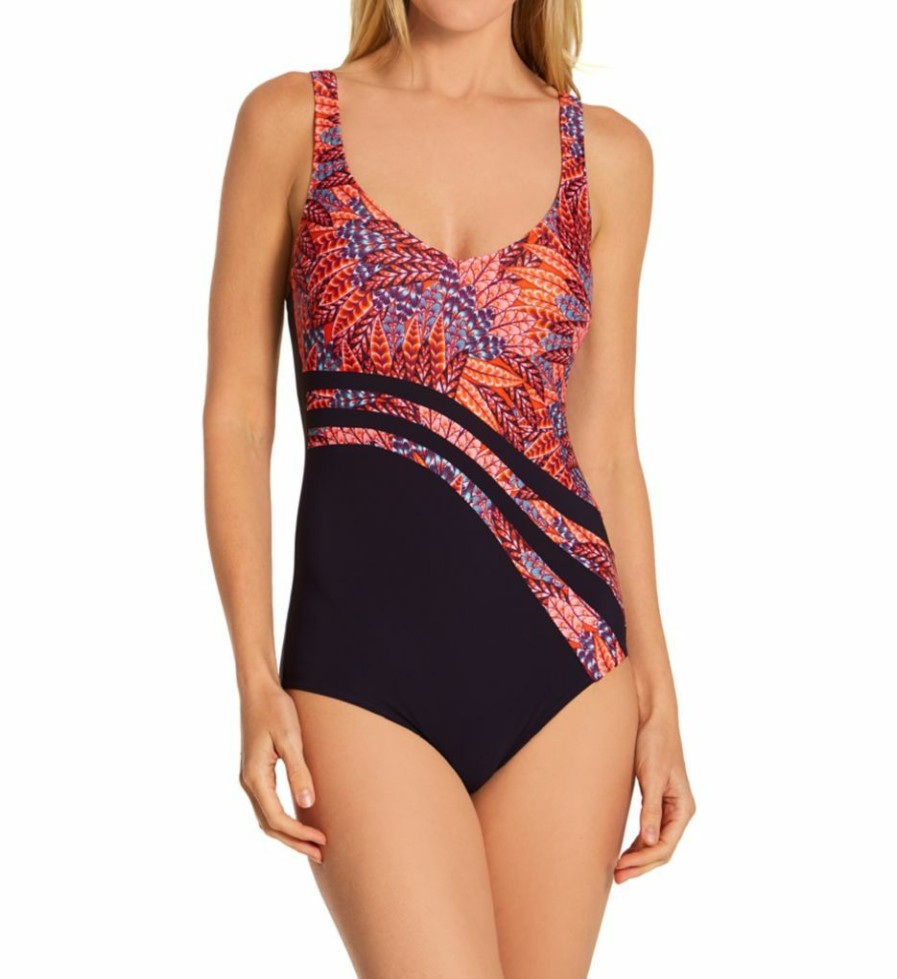 Swimwear * | Excellent Anita Desert Flowers Luella Shaping One Piece Swimsuit 7393 Kirroyal