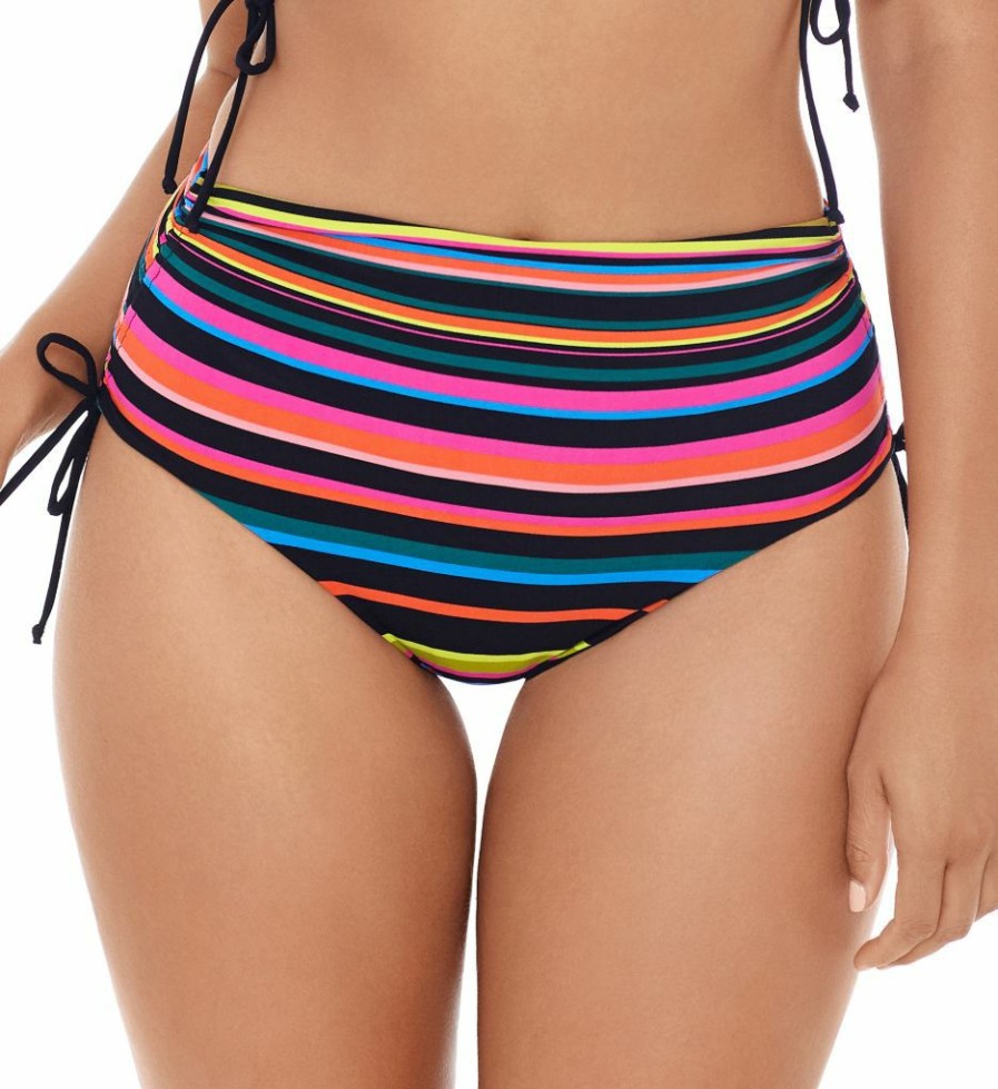 Swimwear * | Best Sale Skinny Dippers Blinky Transformer Reversible Swim Bottom 6533334 Black