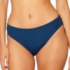 Swimwear * | Best Sale Bleu Rod Beattie Rufflicious Ruched Back Low Rise Swim Bottom K21934 Navy