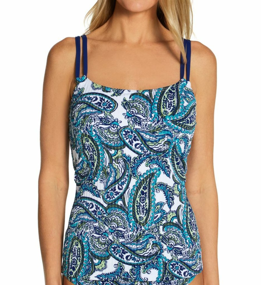 Sunsets * | Discount Sunsets Cape Cod Taylor Tankini Swim Top 75Cc Capecod