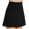 Swimwear * | Excellent Coco Reef Classic Solids Soar Ultra High Skort Swim Bottom U95396 Black