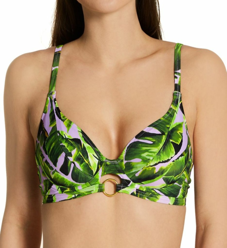 Freya * | 100% Guarantee Freya Jungle Oasis Underwire Bikini Swim Top As6840 Cassis